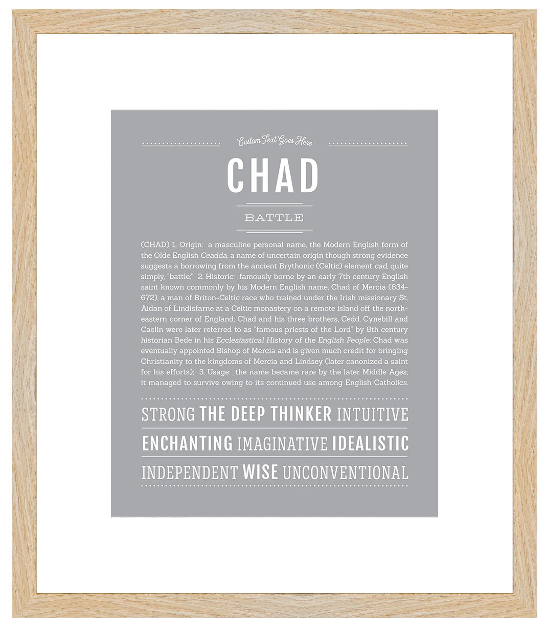 Chad | Name Art Print