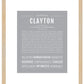 Clayton | Name Art Print