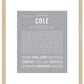 Cole | Name Art Print