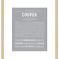 Cooper | Name Art Print