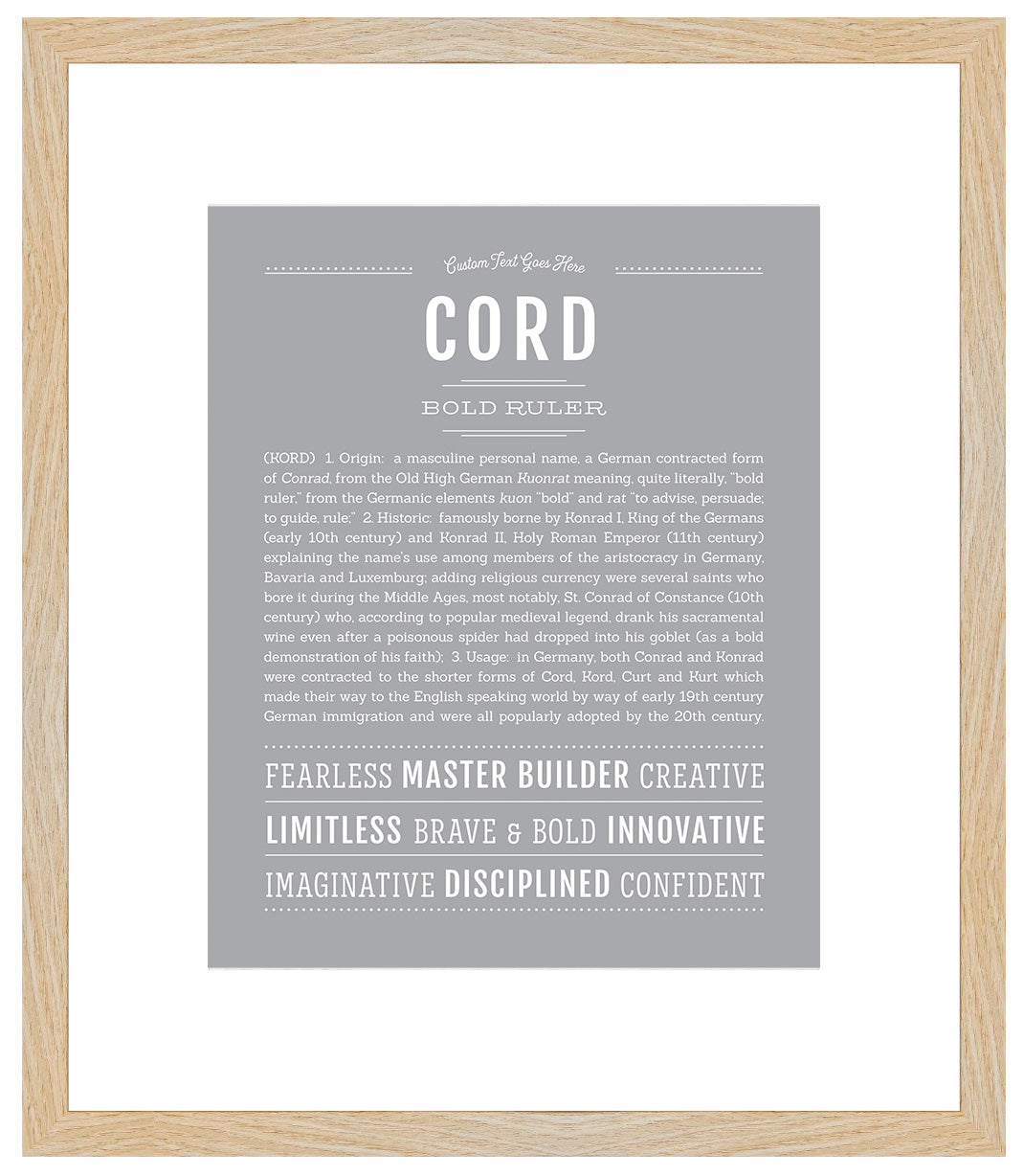 Cord | Name Art Print