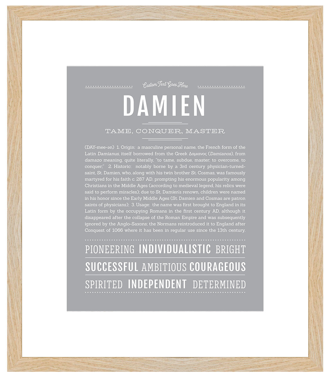 Damien | Name Art Print