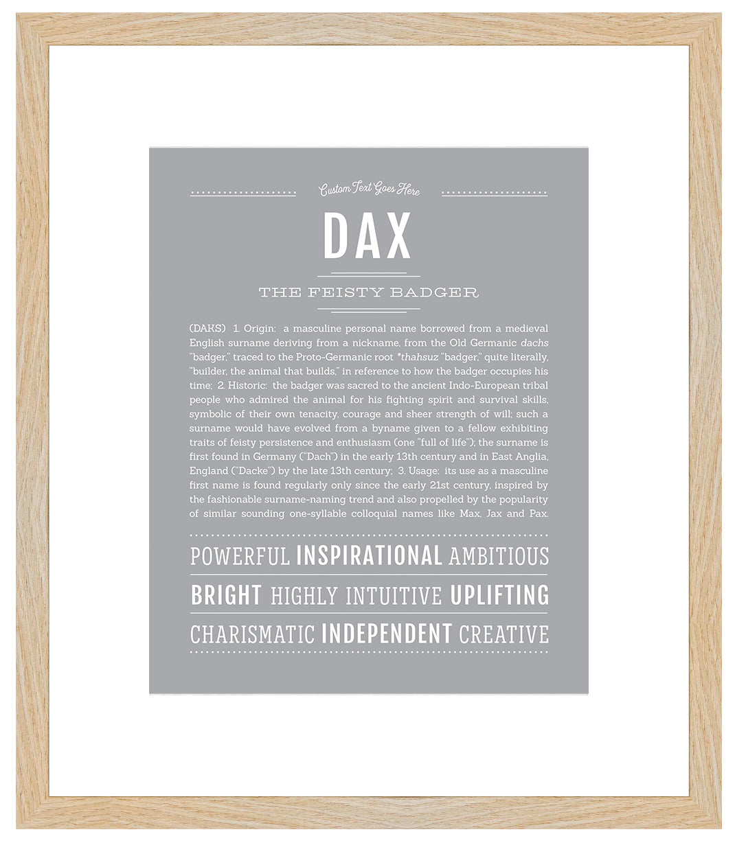 Dax | Name Art Print