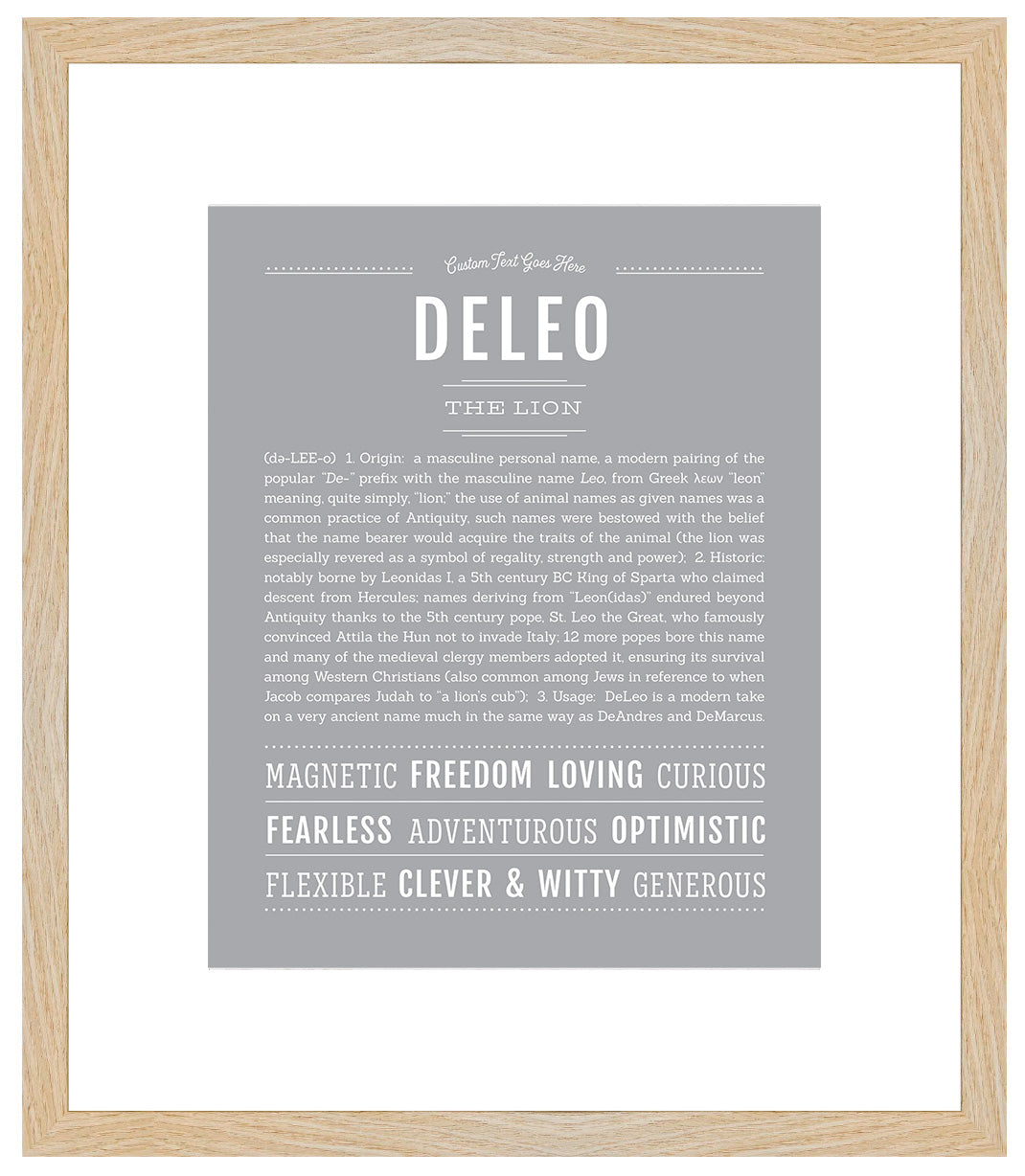 Deleo | Name Art Print