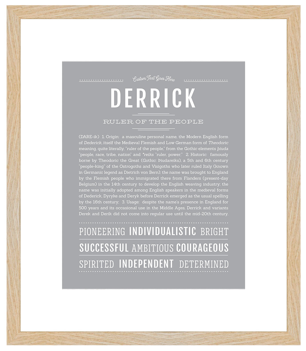 Derrick | Name Art Print