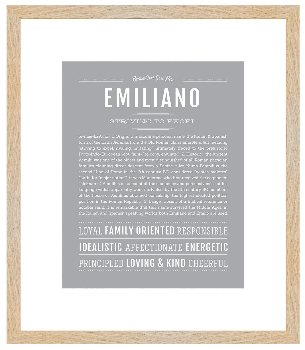 Emiliano | Name Art Print