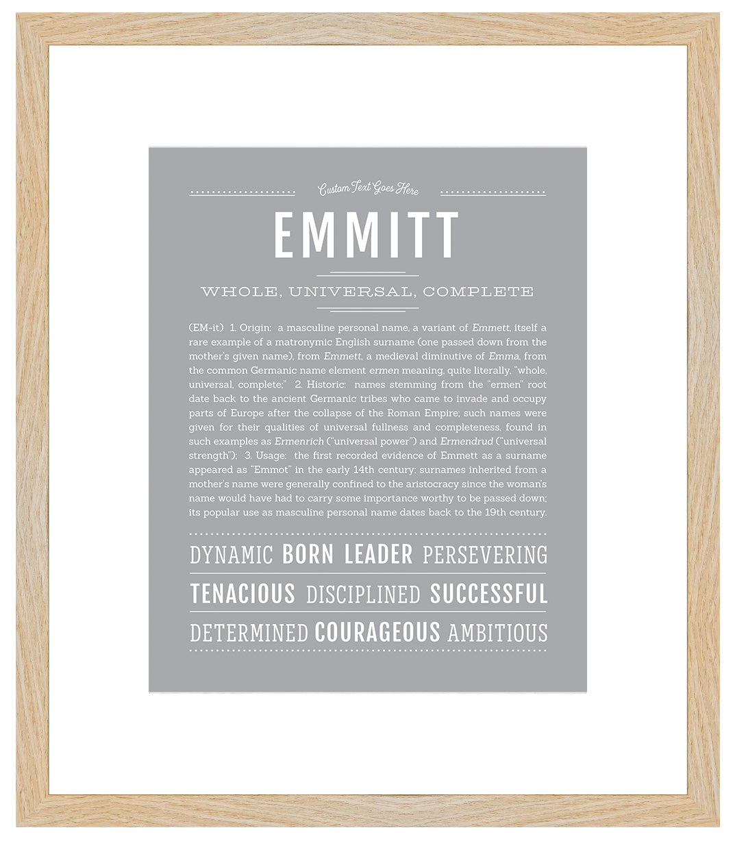 Emmitt | Name Art Print