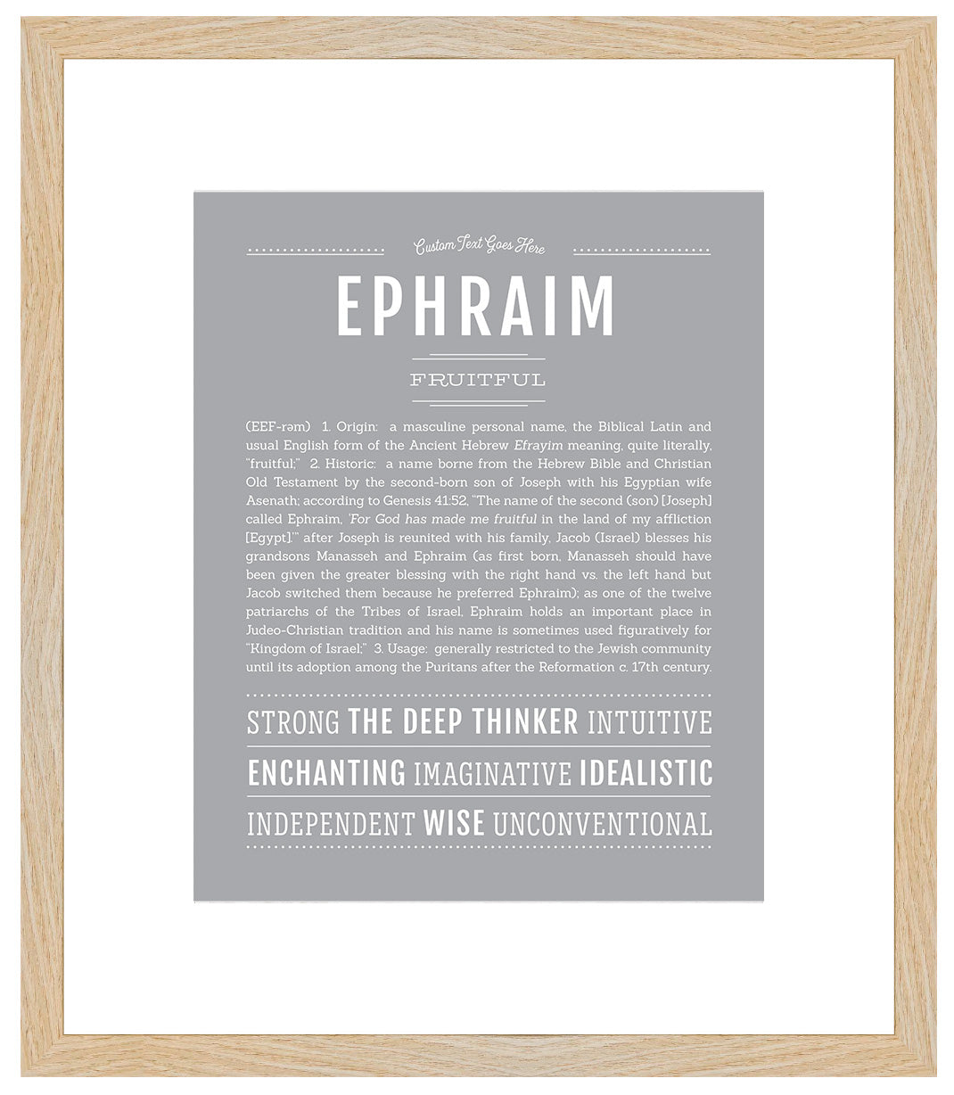 Ephraim | Name Art Print