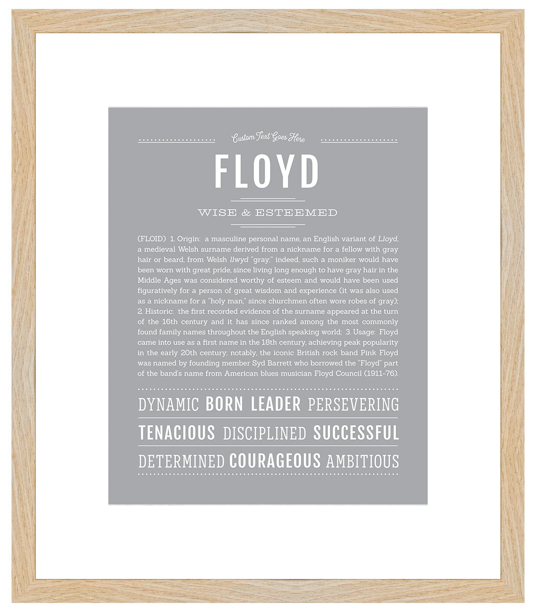 Floyd | Name Art Print