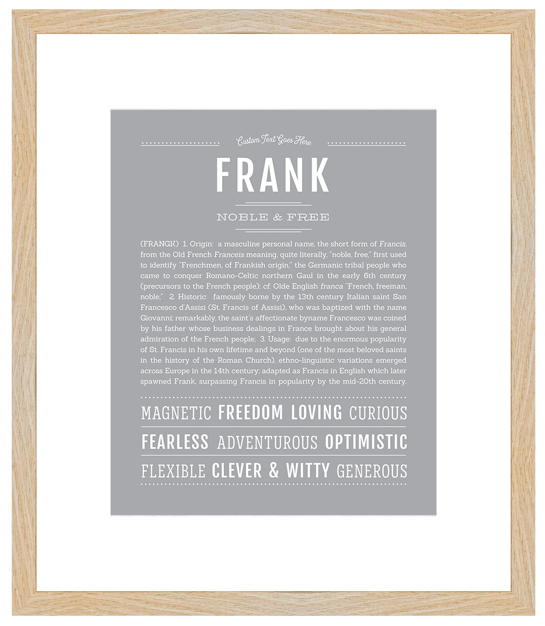 Frank | Name Art Print