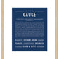 Gauge | Name Art Print