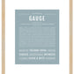 Gauge | Name Art Print