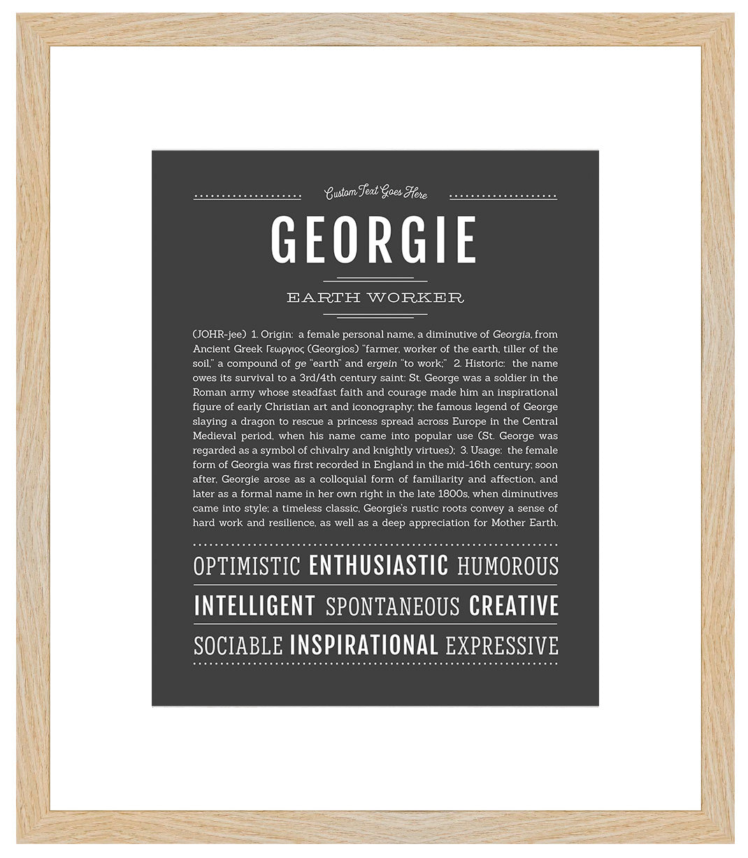 Georgie | Name Art Print