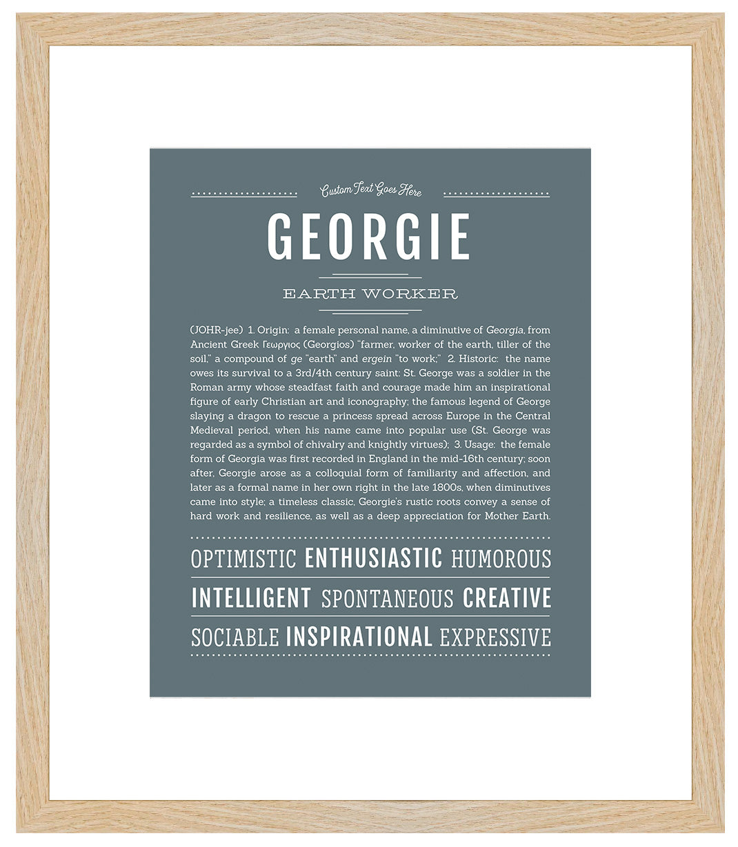 Georgie | Name Art Print