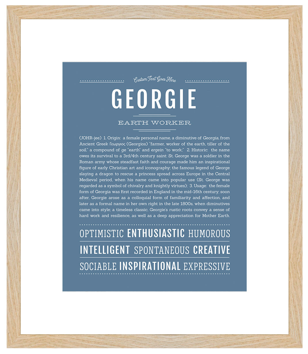 Georgie | Name Art Print