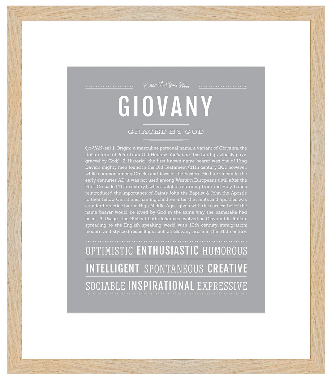 Giovany | Name Art Print