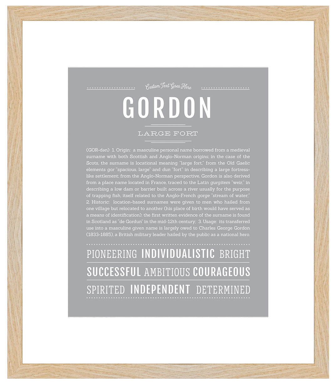 Gordon | Name Art Print