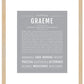 Graeme | Name Art Print