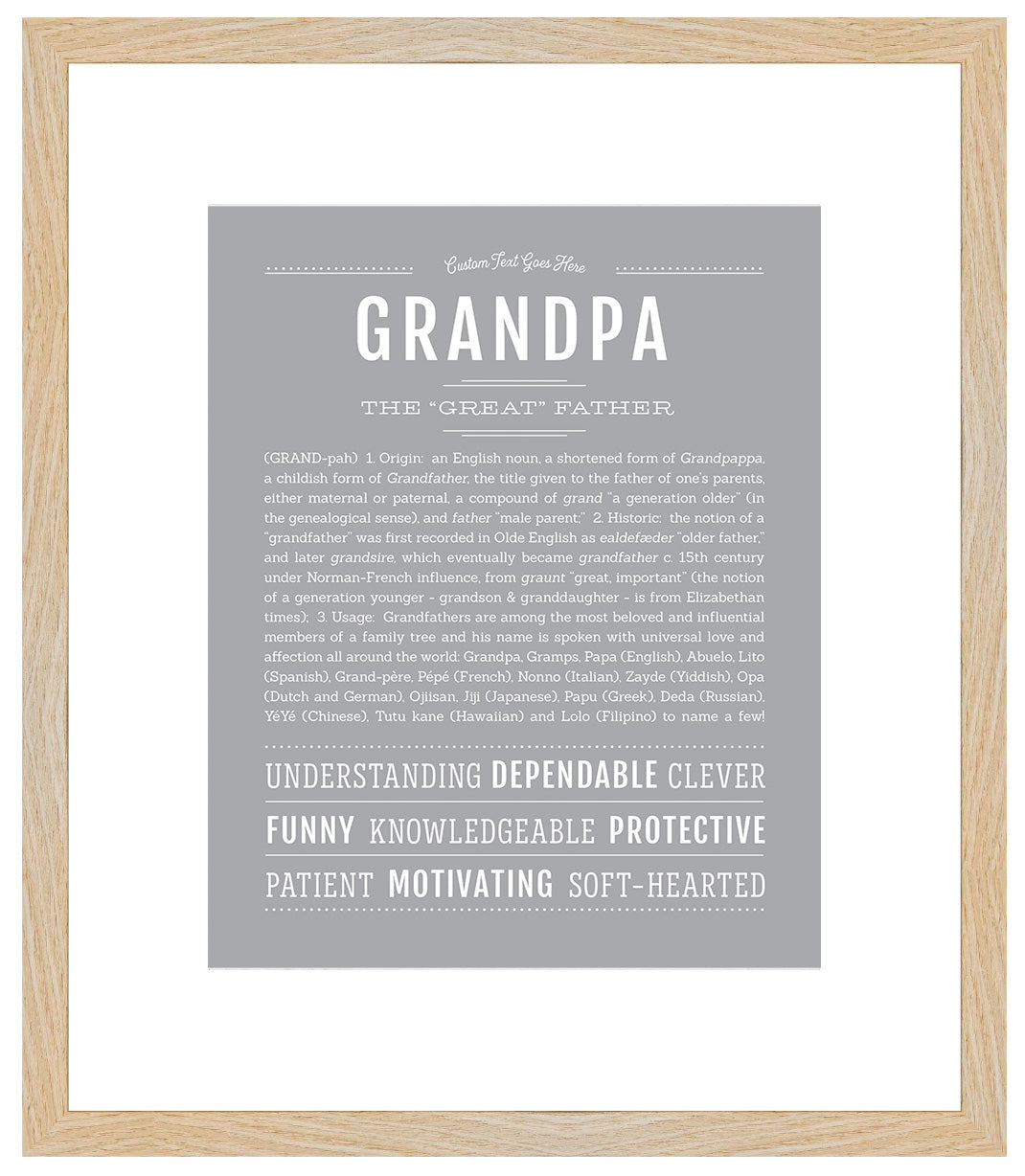 Grandpa | Name Art Print