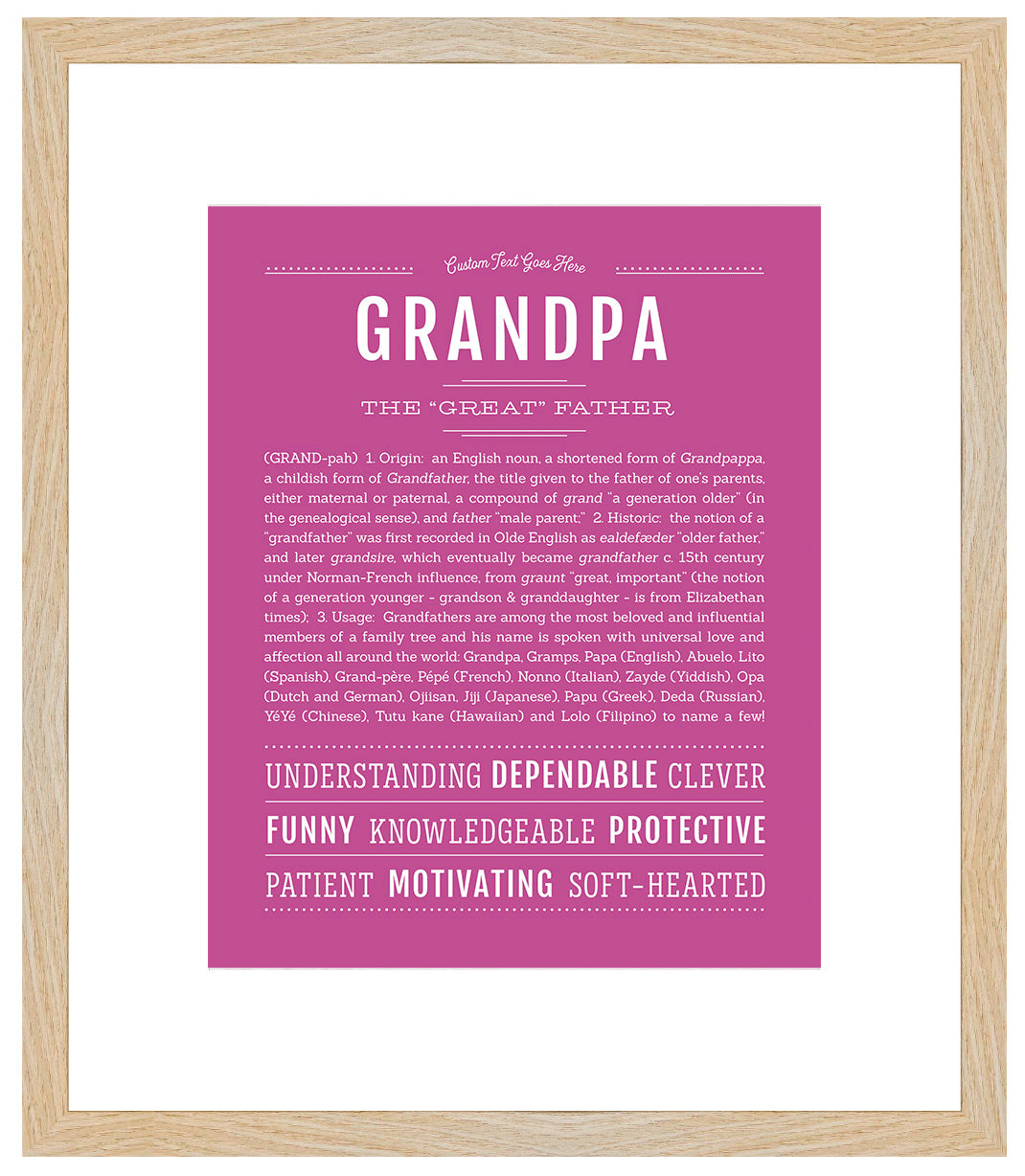 Grandpa | Name Art Print