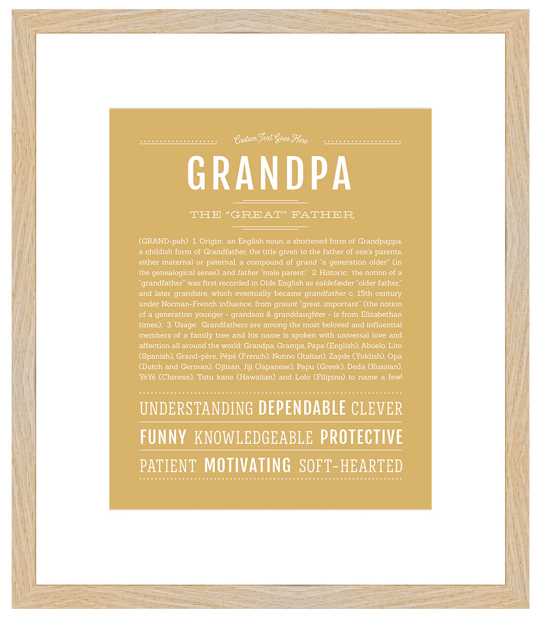 Grandpa | Name Art Print