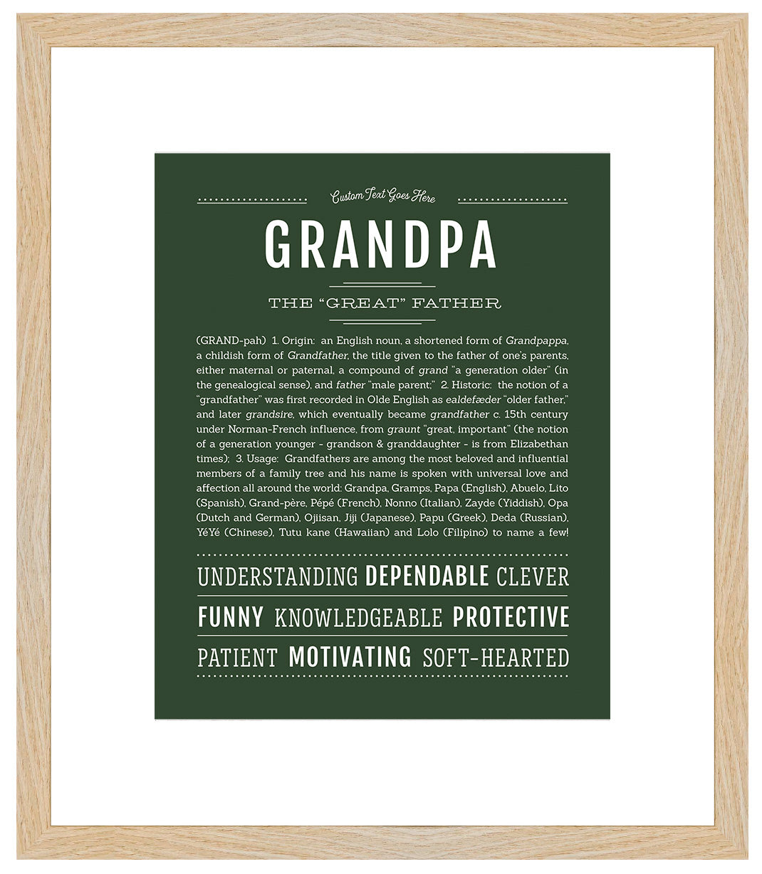 Grandpa | Name Art Print