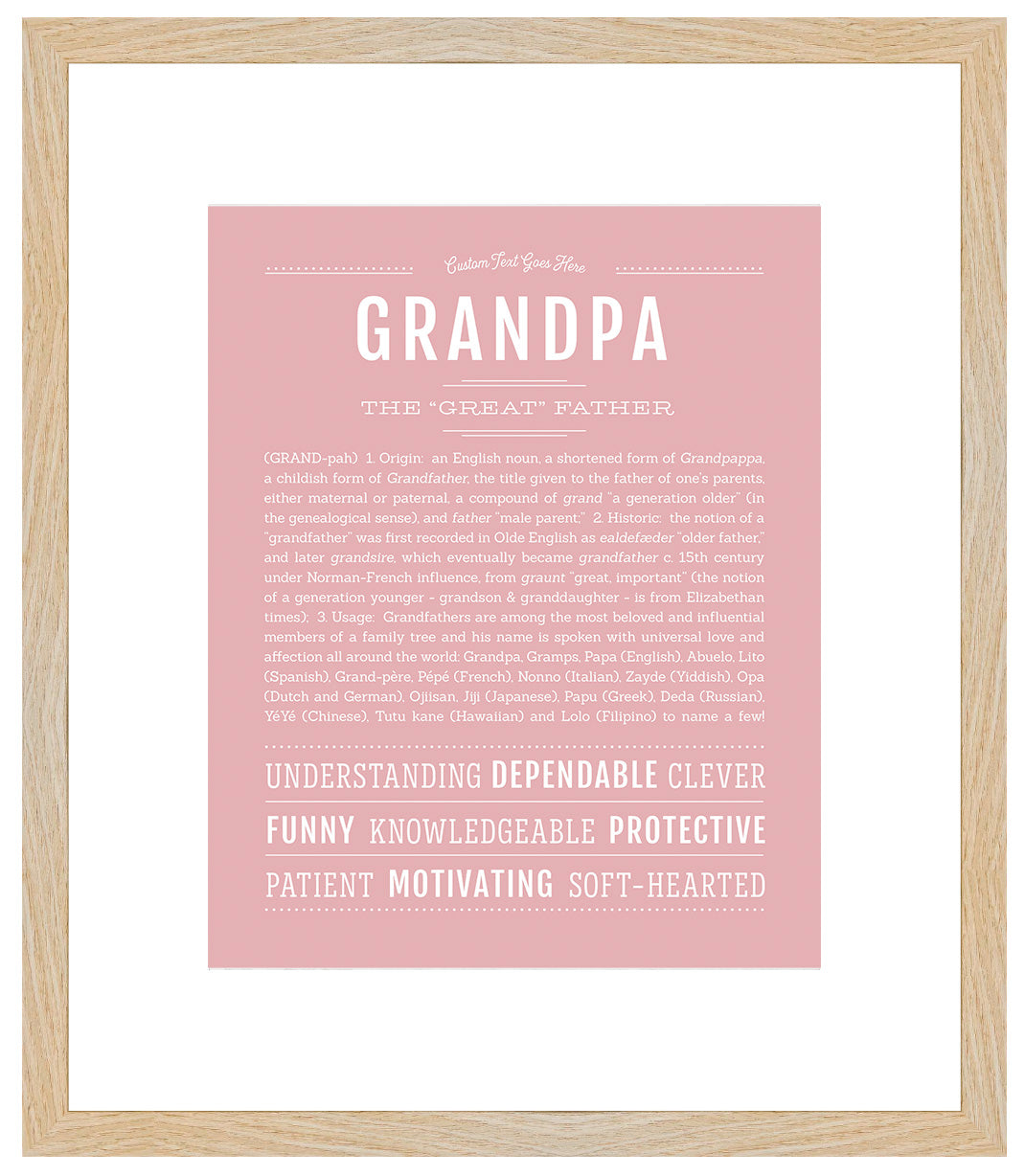 Grandpa | Name Art Print