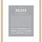 Holden | Name Art Print