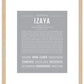 Izaya | Name Art Print