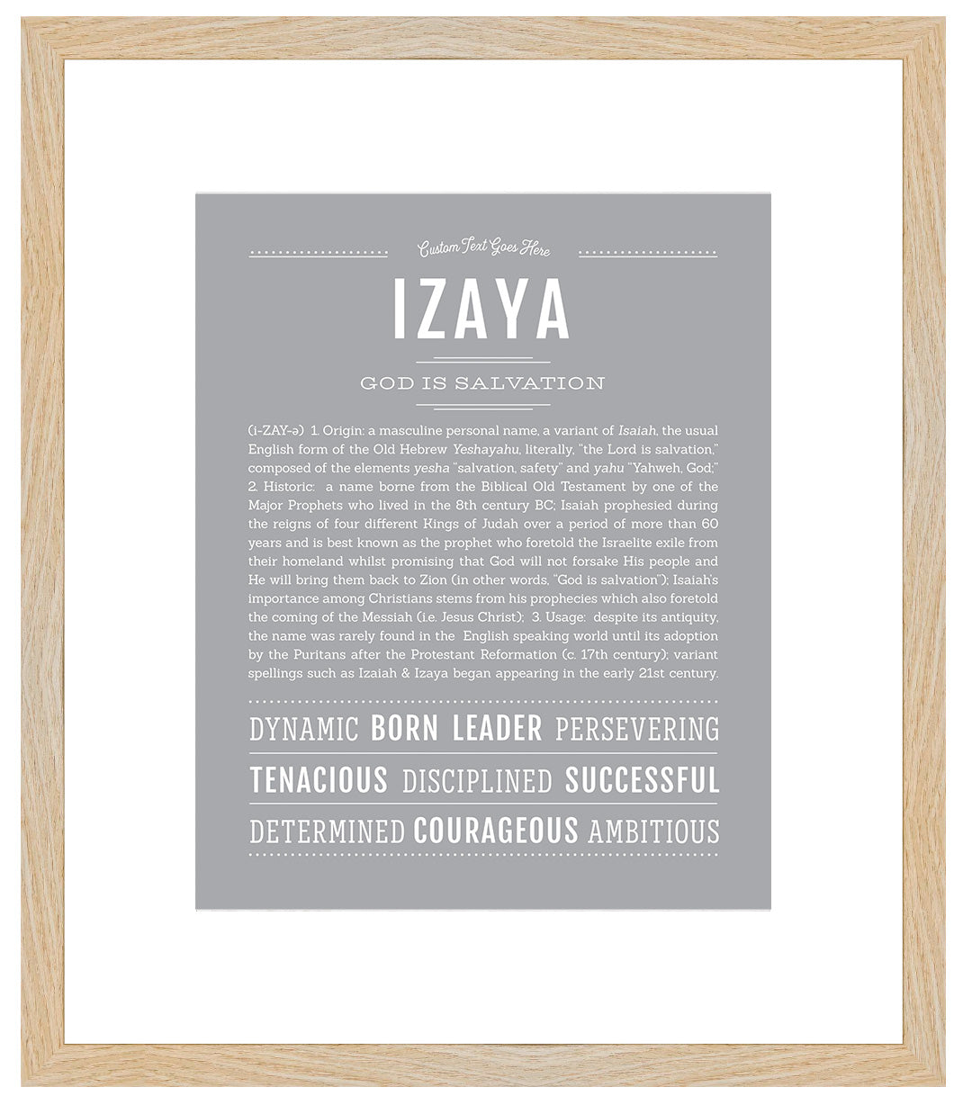 Izaya | Name Art Print