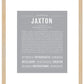 Jaxton | Name Art Print