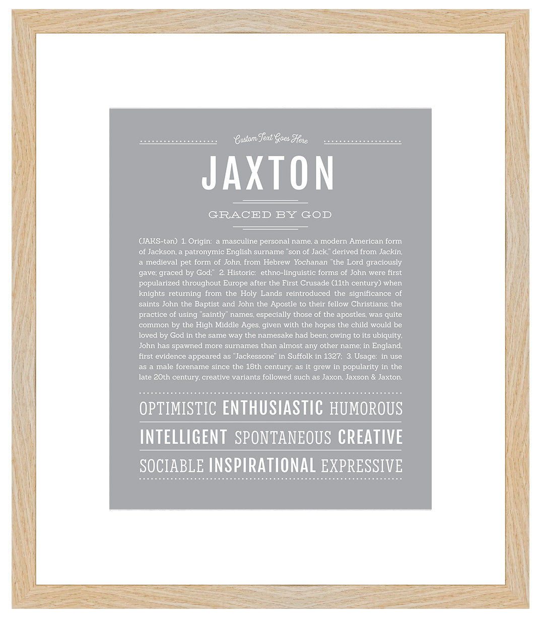 Jaxton | Name Art Print