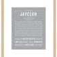 Jayceon | Name Art Print