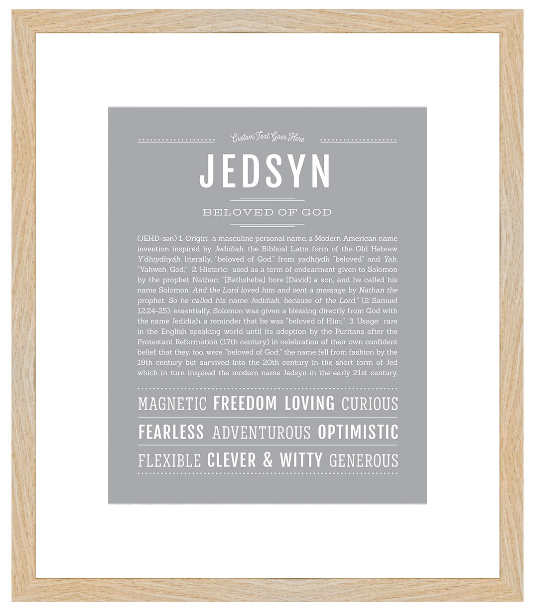 Jedsyn | Name Art Print