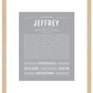 Jeffrey | Name Art Print