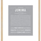 Jemima | Name Art Print