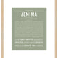 Jemima | Name Art Print