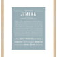 Jemima | Name Art Print