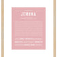 Jemima | Name Art Print