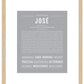 Jose | Name Art Print