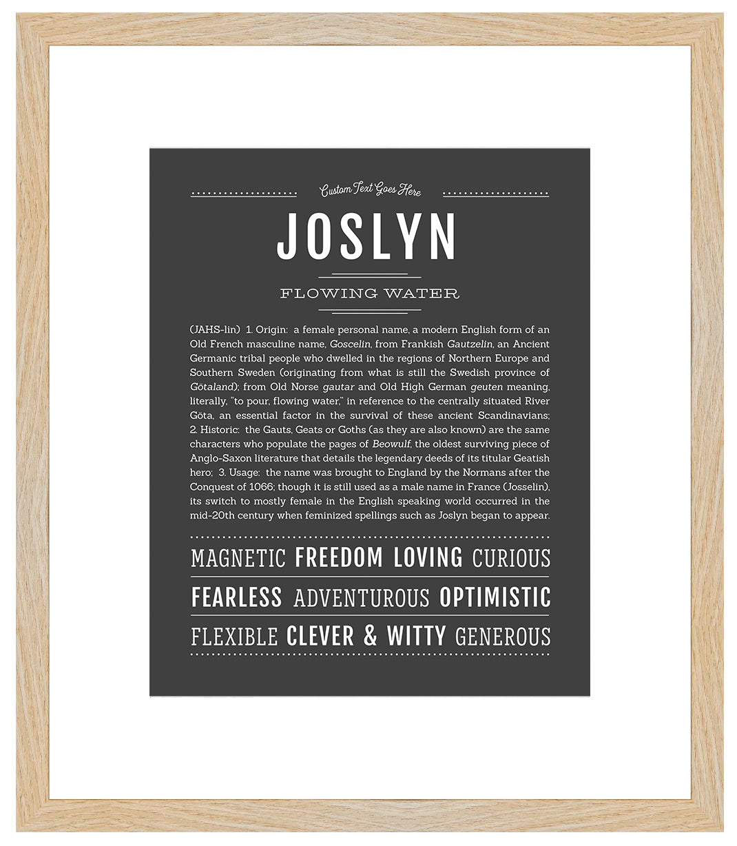 Joslyn | Name Art Print