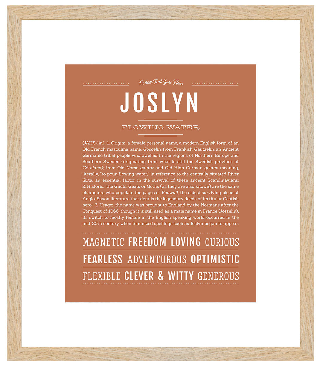 Joslyn | Name Art Print