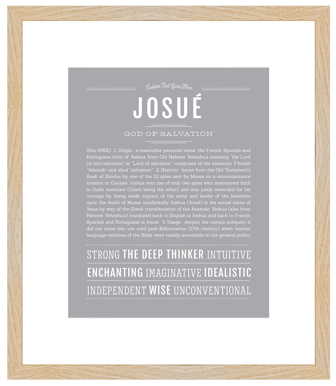 Josue | Name Art Print