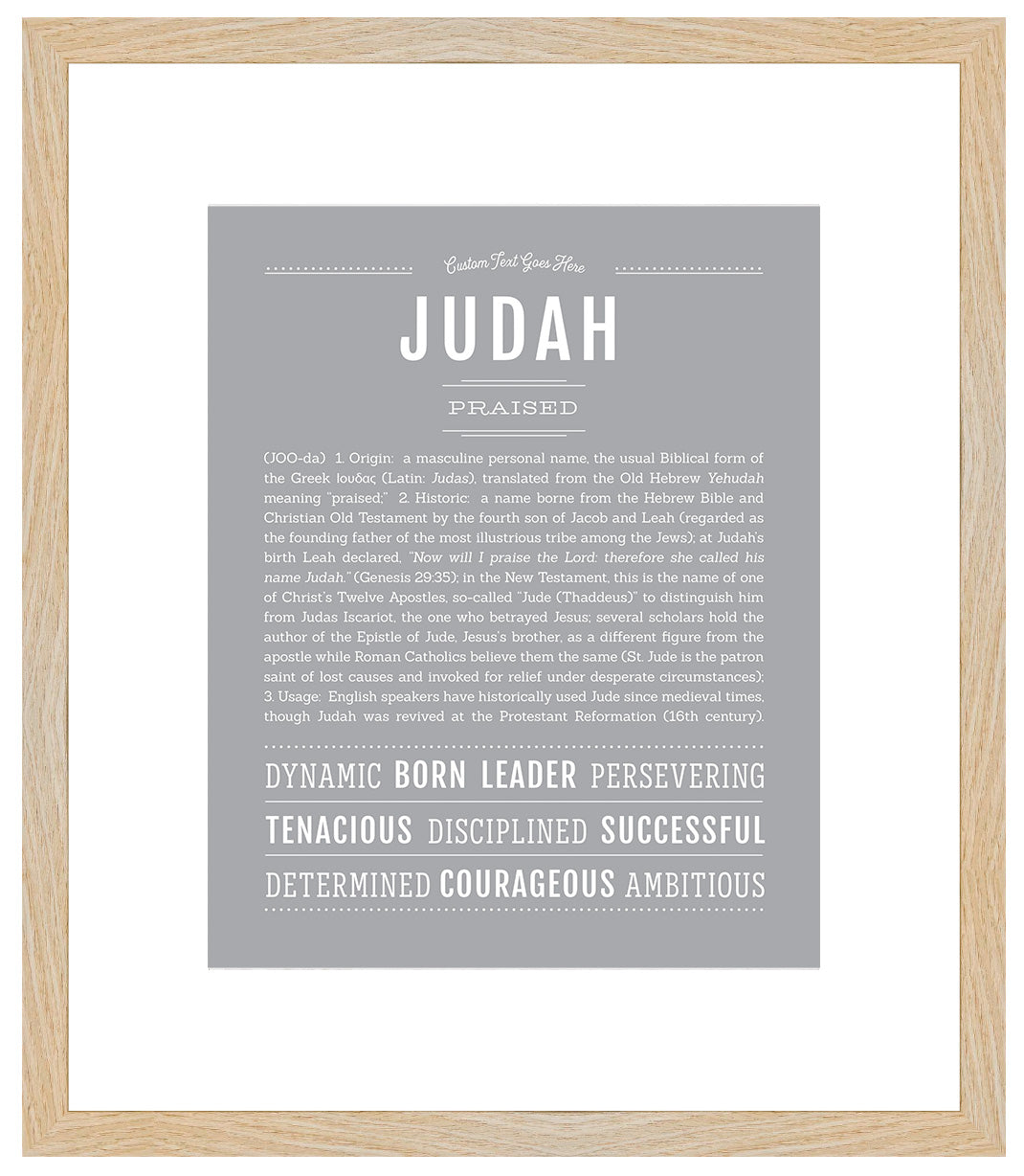 Judah | Name Art Print