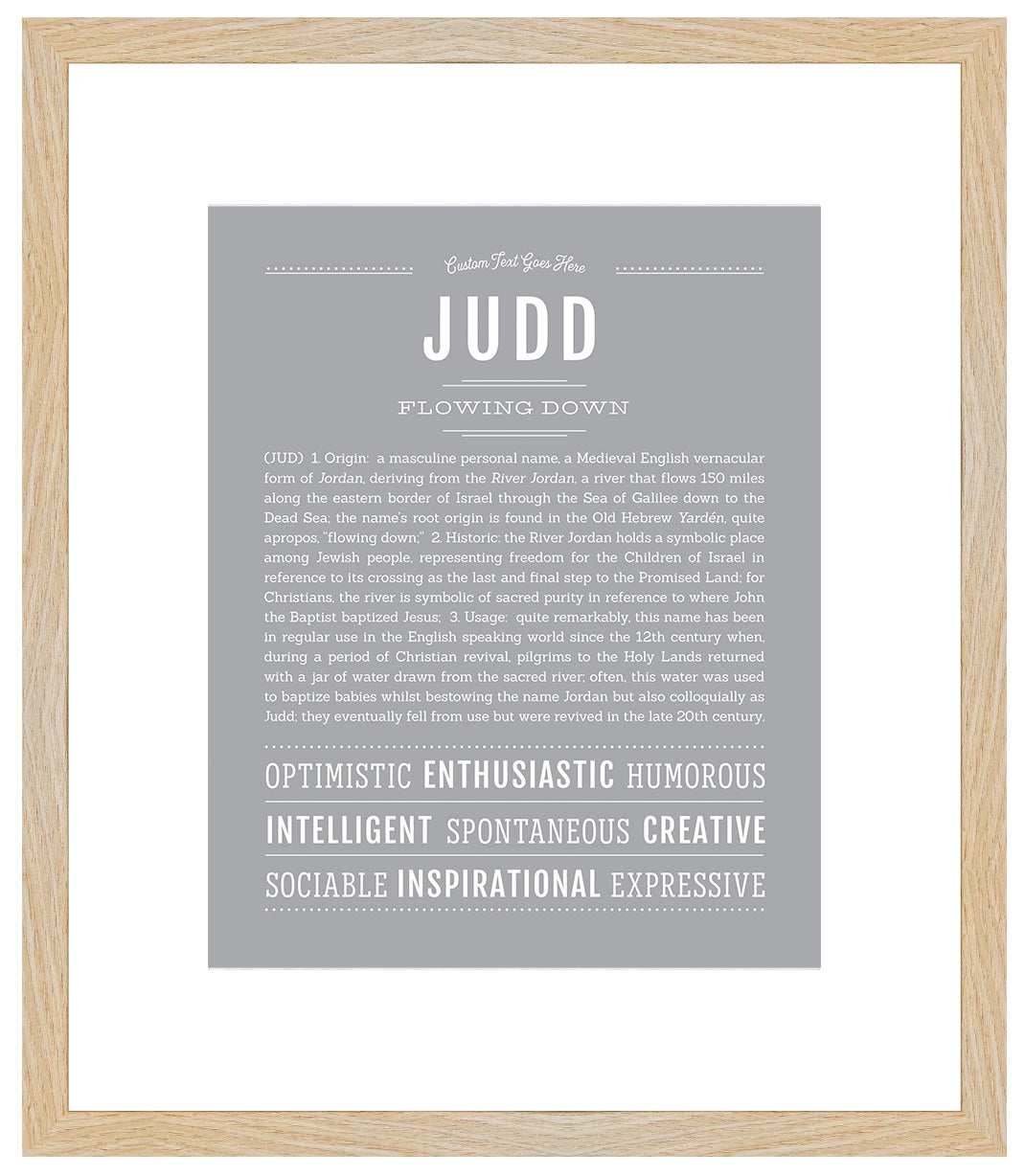 Judd | Name Art Print