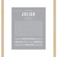 Julian | Name Art Print