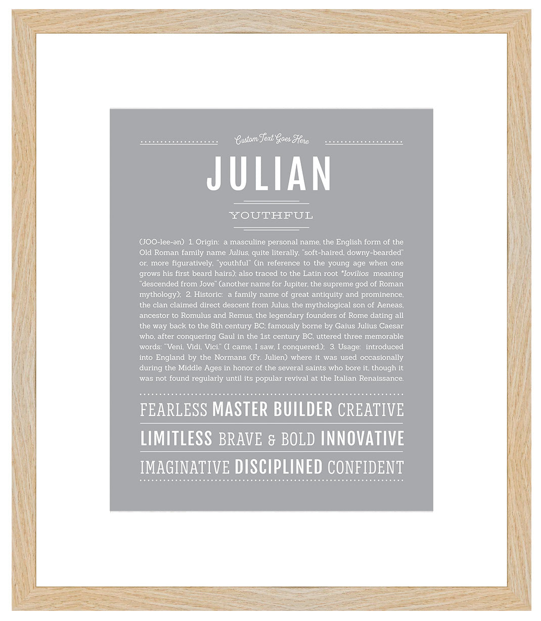 Julian | Name Art Print