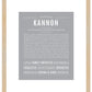 Kannon | Name Art Print