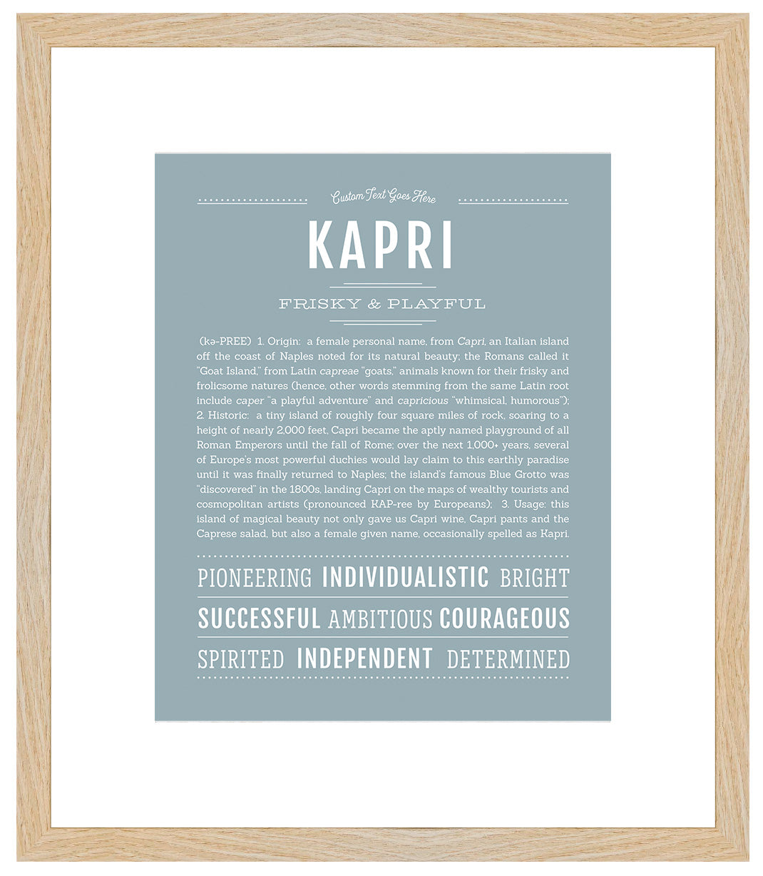 Kapri | Name Art Print