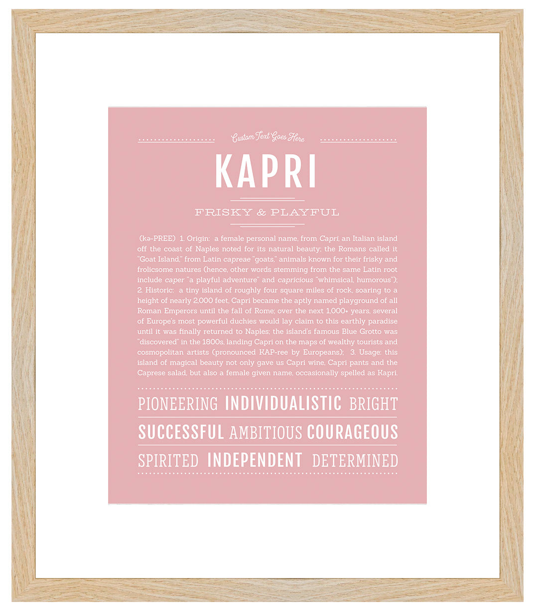 Kapri | Name Art Print